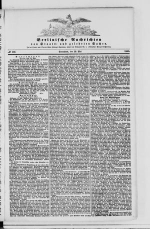 Berlinische Nachrichten von Staats- und gelehrten Sachen vom 19.05.1860
