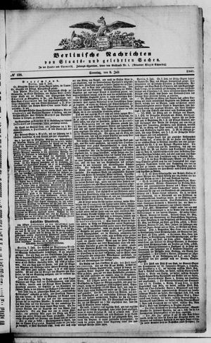 Berlinische Nachrichten von Staats- und gelehrten Sachen vom 08.07.1860