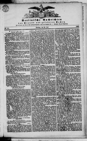 Berlinische Nachrichten von Staats- und gelehrten Sachen vom 24.07.1860