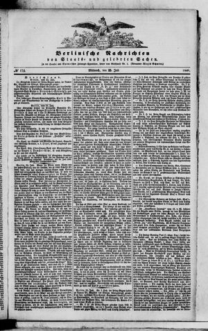 Berlinische Nachrichten von Staats- und gelehrten Sachen vom 25.07.1860