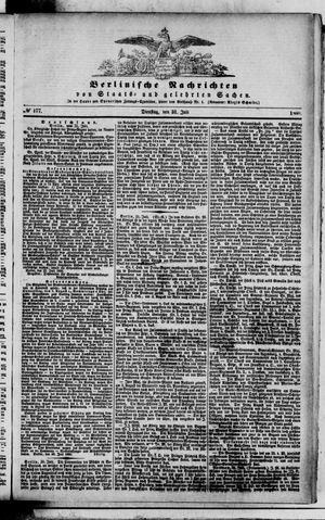 Berlinische Nachrichten von Staats- und gelehrten Sachen vom 31.07.1860