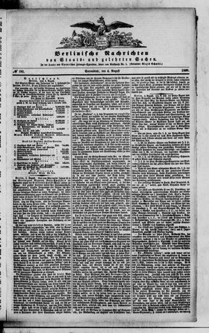 Berlinische Nachrichten von Staats- und gelehrten Sachen vom 04.08.1860