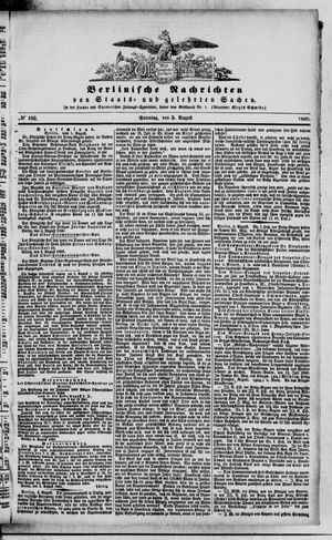 Berlinische Nachrichten von Staats- und gelehrten Sachen vom 05.08.1860