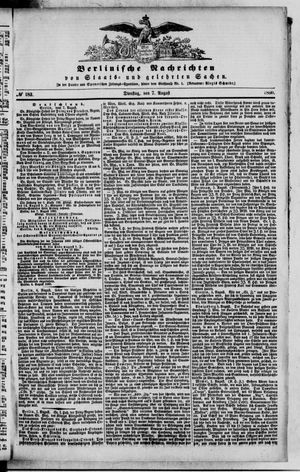 Berlinische Nachrichten von Staats- und gelehrten Sachen vom 07.08.1860