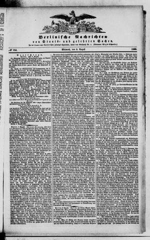Berlinische Nachrichten von Staats- und gelehrten Sachen vom 08.08.1860