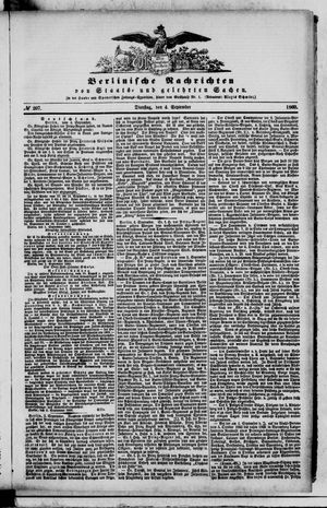 Berlinische Nachrichten von Staats- und gelehrten Sachen vom 04.09.1860