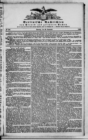 Berlinische Nachrichten von Staats- und gelehrten Sachen vom 30.09.1860