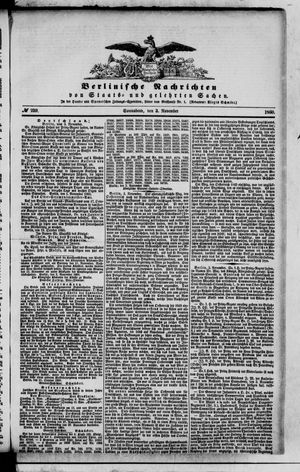 Berlinische Nachrichten von Staats- und gelehrten Sachen vom 03.11.1860