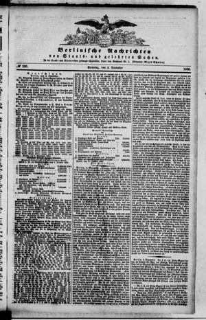 Berlinische Nachrichten von Staats- und gelehrten Sachen vom 04.11.1860