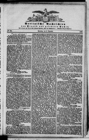 Berlinische Nachrichten von Staats- und gelehrten Sachen vom 02.12.1860