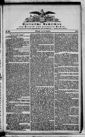 Berlinische Nachrichten von Staats- und gelehrten Sachen vom 12.12.1860