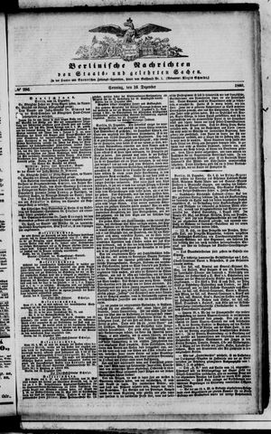 Berlinische Nachrichten von Staats- und gelehrten Sachen vom 16.12.1860