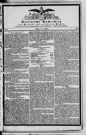 Berlinische Nachrichten von Staats- und gelehrten Sachen vom 04.01.1861