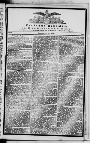 Berlinische Nachrichten von Staats- und gelehrten Sachen vom 12.01.1861
