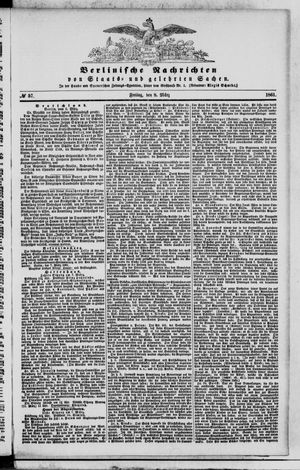 Berlinische Nachrichten von Staats- und gelehrten Sachen vom 08.03.1861