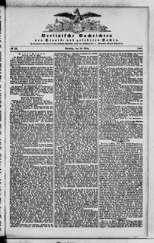 Berlinische Nachrichten von Staats- und gelehrten Sachen vom 10.03.1861