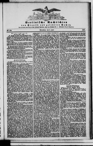 Berlinische Nachrichten von Staats- und gelehrten Sachen vom 01.06.1861