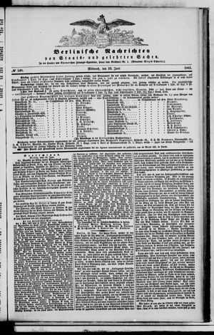 Berlinische Nachrichten von Staats- und gelehrten Sachen vom 19.06.1861