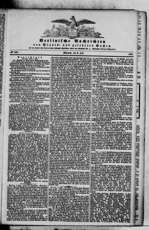 Berlinische Nachrichten von Staats- und gelehrten Sachen vom 03.07.1861
