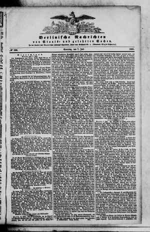 Berlinische Nachrichten von Staats- und gelehrten Sachen vom 07.07.1861