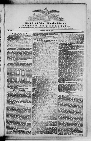 Berlinische Nachrichten von Staats- und gelehrten Sachen on Jul 16, 1861