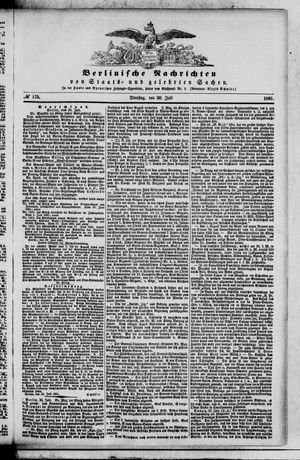 Berlinische Nachrichten von Staats- und gelehrten Sachen vom 30.07.1861