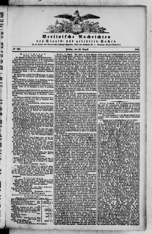 Berlinische Nachrichten von Staats- und gelehrten Sachen vom 16.08.1861