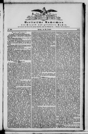 Berlinische Nachrichten von Staats- und gelehrten Sachen vom 25.10.1861