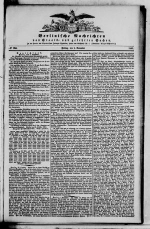 Berlinische Nachrichten von Staats- und gelehrten Sachen on Nov 1, 1861