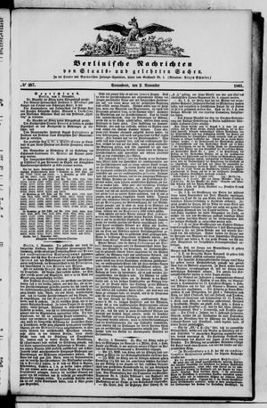 Berlinische Nachrichten von Staats- und gelehrten Sachen vom 02.11.1861