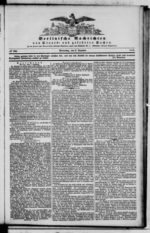 Berlinische Nachrichten von Staats- und gelehrten Sachen on Dec 5, 1861