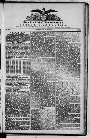 Berlinische Nachrichten von Staats- und gelehrten Sachen vom 19.12.1861
