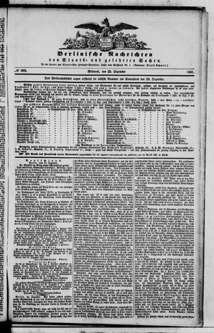 Berlinische Nachrichten von Staats- und gelehrten Sachen on Dec 25, 1861