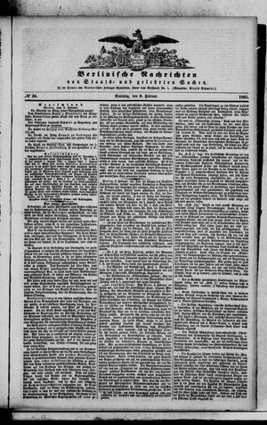 Berlinische Nachrichten von Staats- und gelehrten Sachen vom 09.02.1862