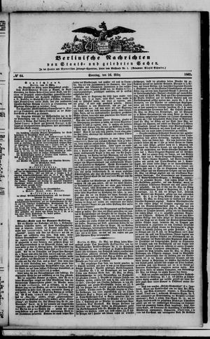Berlinische Nachrichten von Staats- und gelehrten Sachen vom 16.03.1862