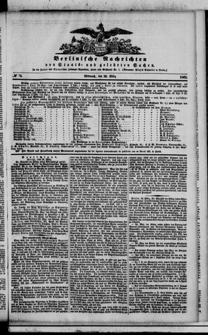 Berlinische Nachrichten von Staats- und gelehrten Sachen vom 26.03.1862