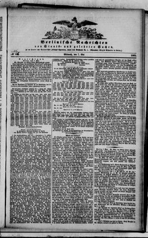 Berlinische Nachrichten von Staats- und gelehrten Sachen vom 07.05.1862