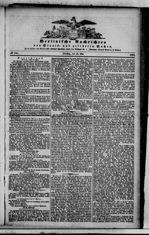 Berlinische Nachrichten von Staats- und gelehrten Sachen vom 13.05.1862