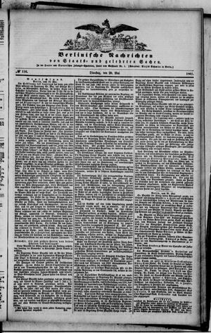 Berlinische Nachrichten von Staats- und gelehrten Sachen vom 20.05.1862