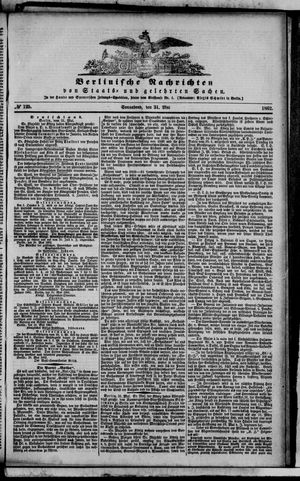 Berlinische Nachrichten von Staats- und gelehrten Sachen vom 31.05.1862