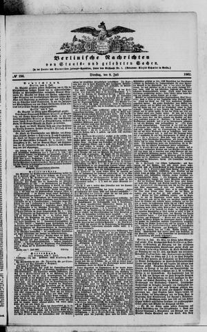 Berlinische Nachrichten von Staats- und gelehrten Sachen vom 08.07.1862