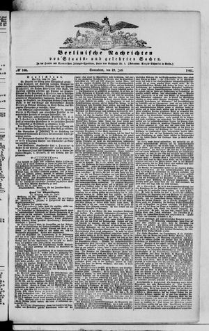 Berlinische Nachrichten von Staats- und gelehrten Sachen vom 19.07.1862