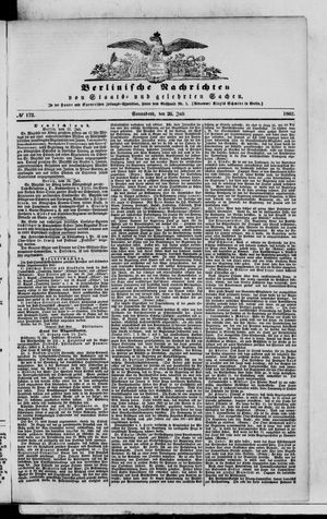 Berlinische Nachrichten von Staats- und gelehrten Sachen vom 26.07.1862