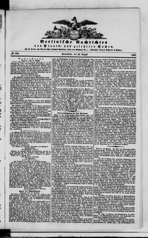 Berlinische Nachrichten von Staats- und gelehrten Sachen vom 16.08.1862