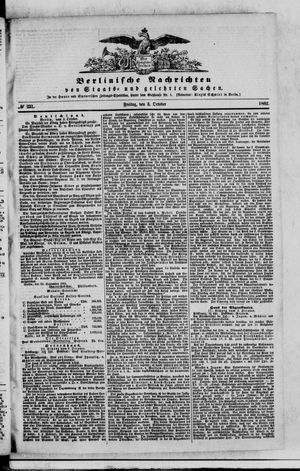 Berlinische Nachrichten von Staats- und gelehrten Sachen vom 03.10.1862
