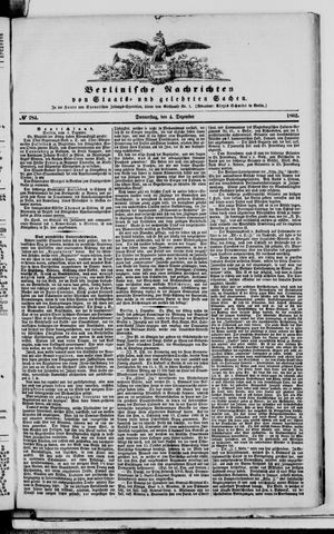 Berlinische Nachrichten von Staats- und gelehrten Sachen vom 04.12.1862