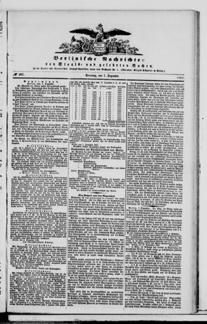 Berlinische Nachrichten von Staats- und gelehrten Sachen vom 07.12.1862
