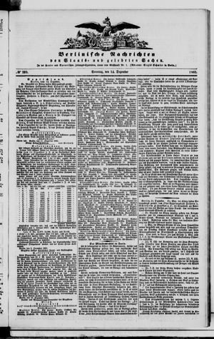Berlinische Nachrichten von Staats- und gelehrten Sachen vom 14.12.1862