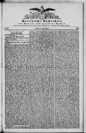 Berlinische Nachrichten von Staats- und gelehrten Sachen vom 30.01.1863