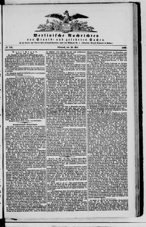 Berlinische Nachrichten von Staats- und gelehrten Sachen vom 20.05.1863